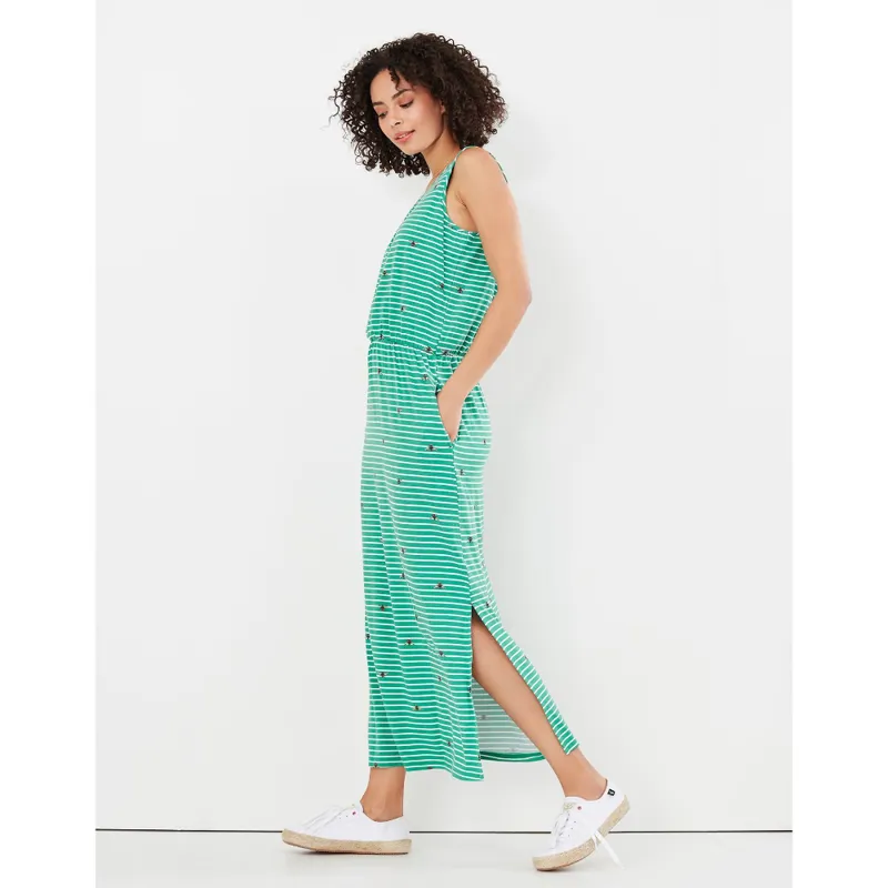 Joules Julia Sleeveless Maxi Dress - Green Bee -2